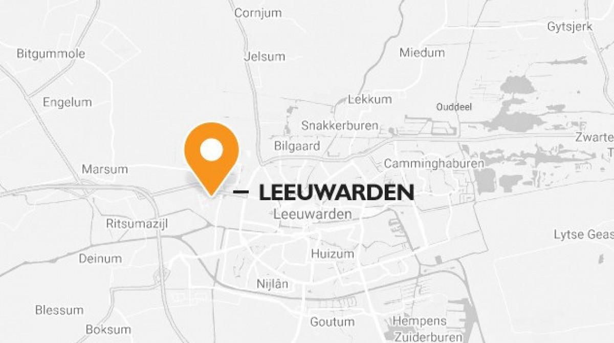 kaart van Leeuwarden - vestiging Omnyacc en OmnyVitaal